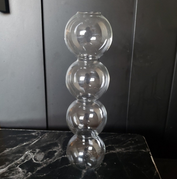 Clear Flower Vase, Modern Glass Vase For Flower For Home Decor - Picture 2 of 3